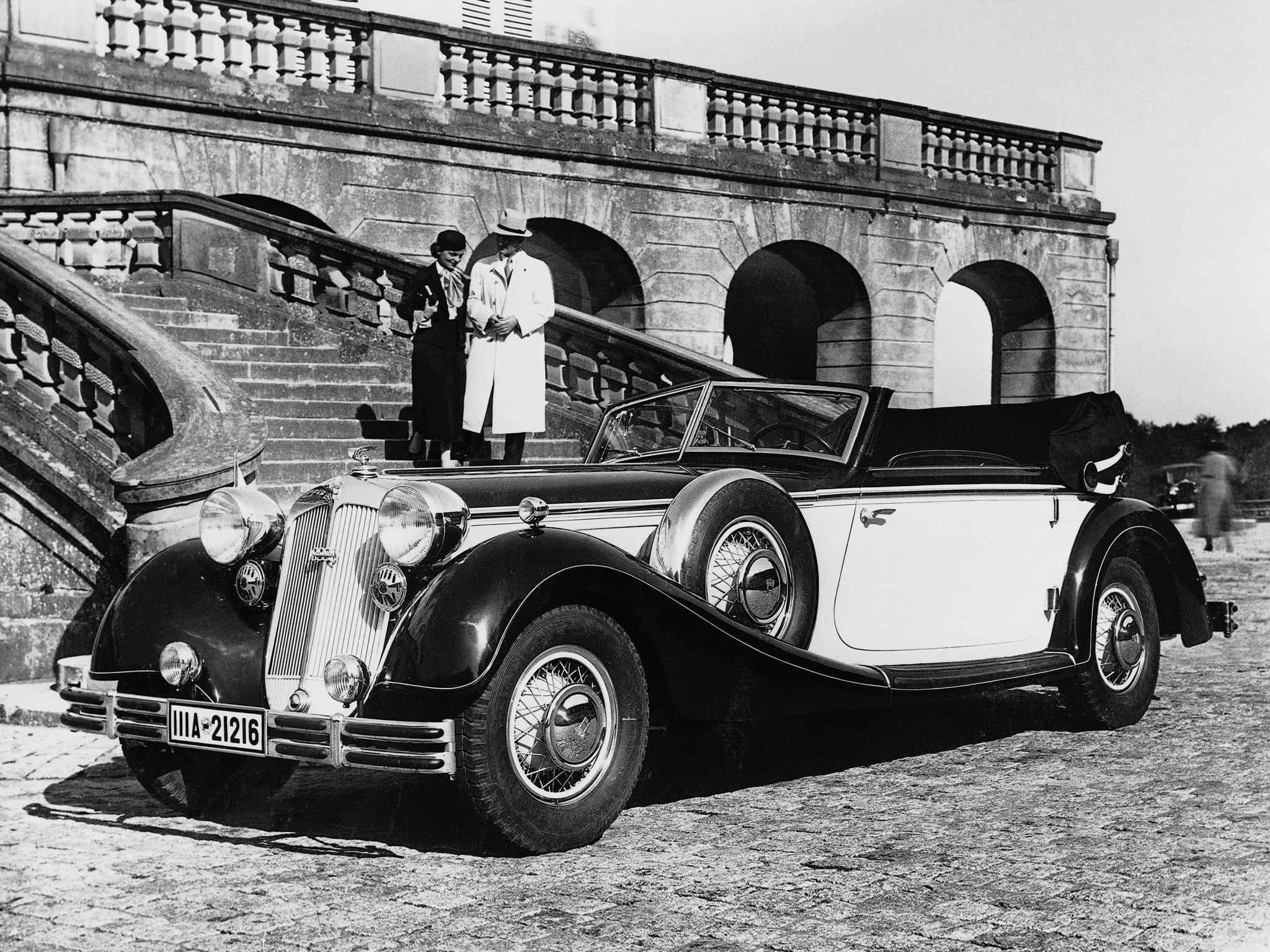 1937, Horch, 853, A, Sport, Cabriolet, Retro, Luxury Wallpaper