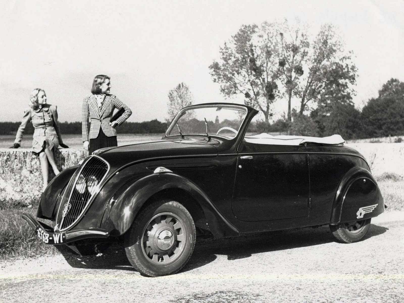 1938, Peugeot, 2, 02cabriolet, D2, Retro, Convertible Wallpaper