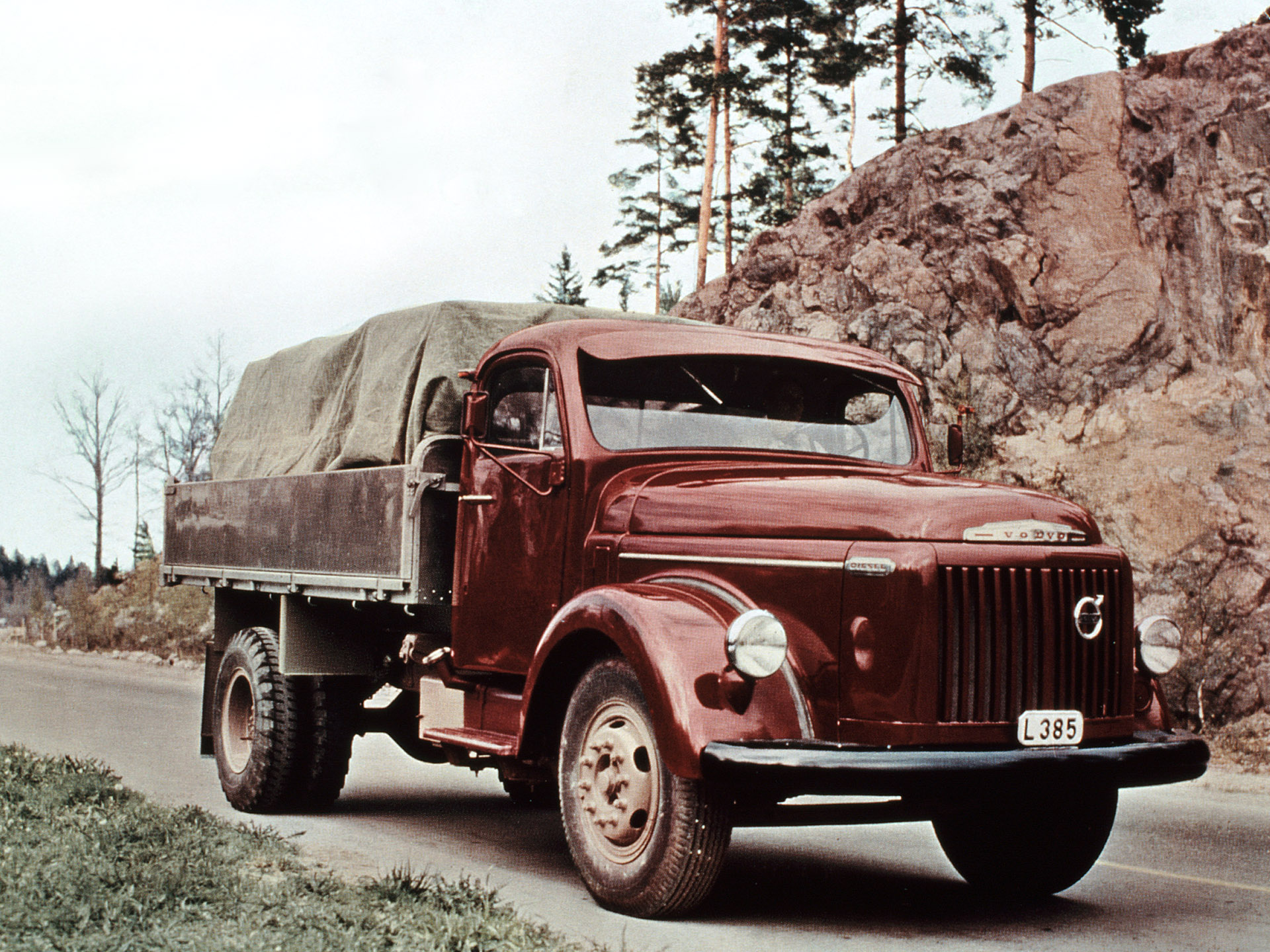 1953, Volvo, L385, Retro Wallpaper