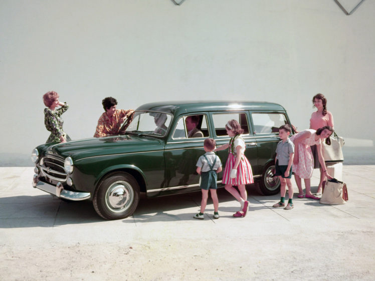 1955, Peugeot, 403, Familiale, Stationwagon, Retro HD Wallpaper Desktop Background