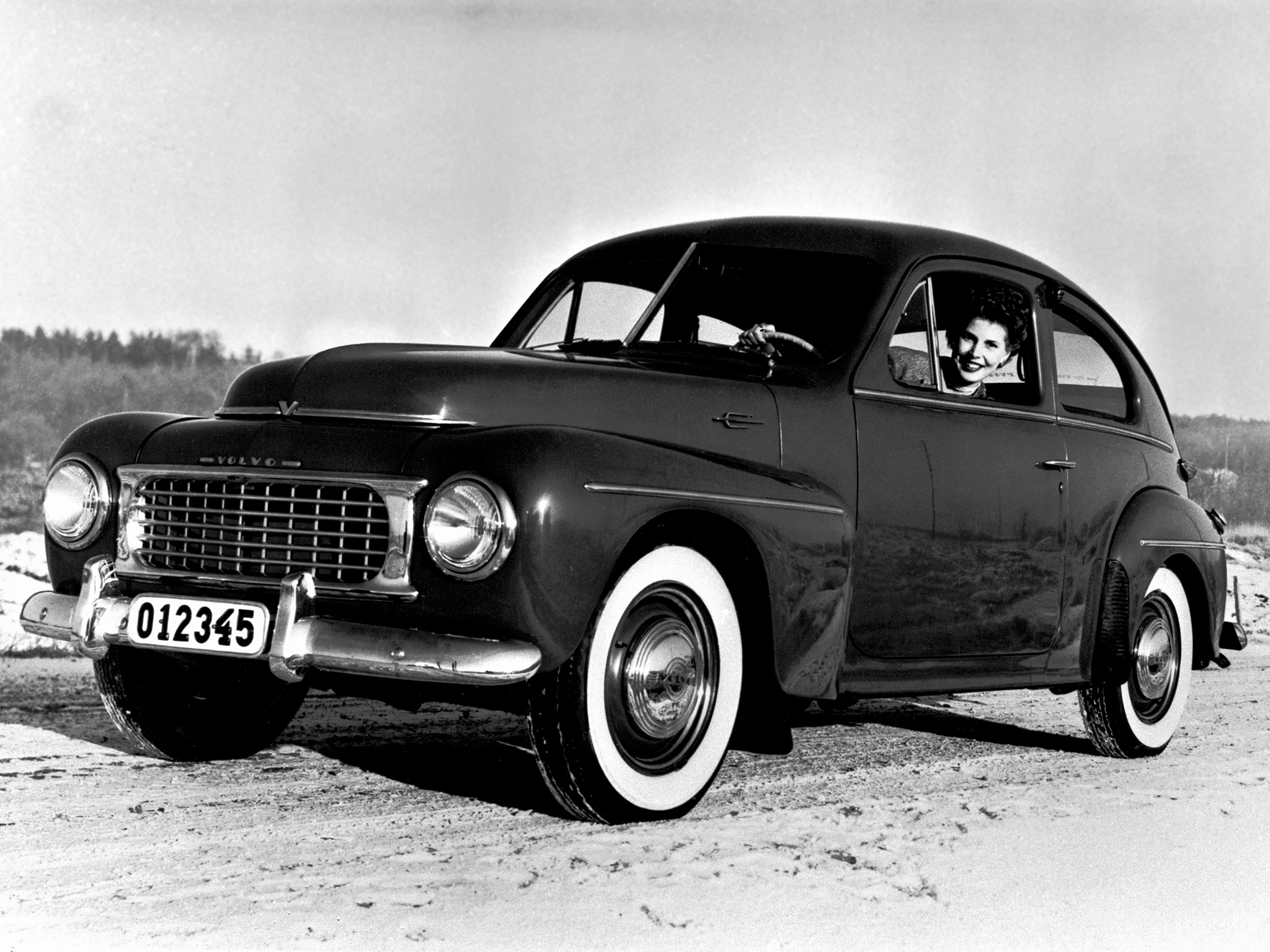 1955, Volvo, Pv444, Ks, Retro Wallpaper