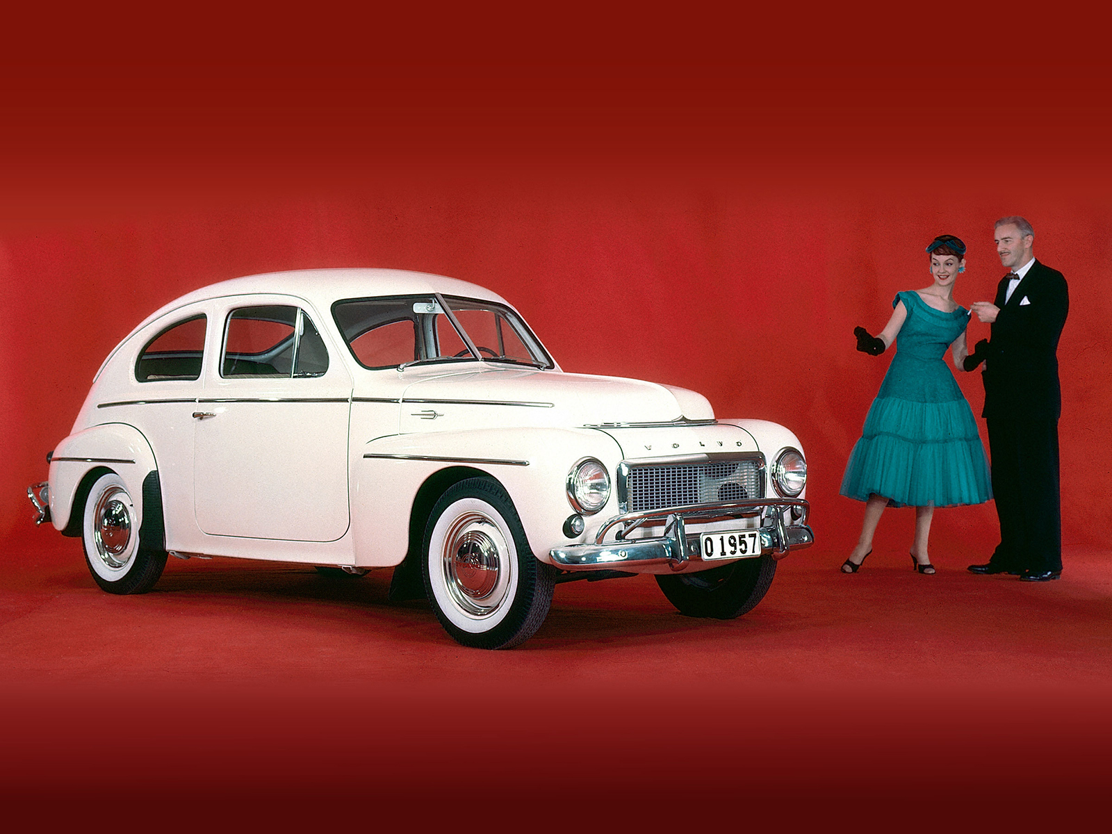 1955, Volvo, Pv444, Ks, Us spec, Retro Wallpaper