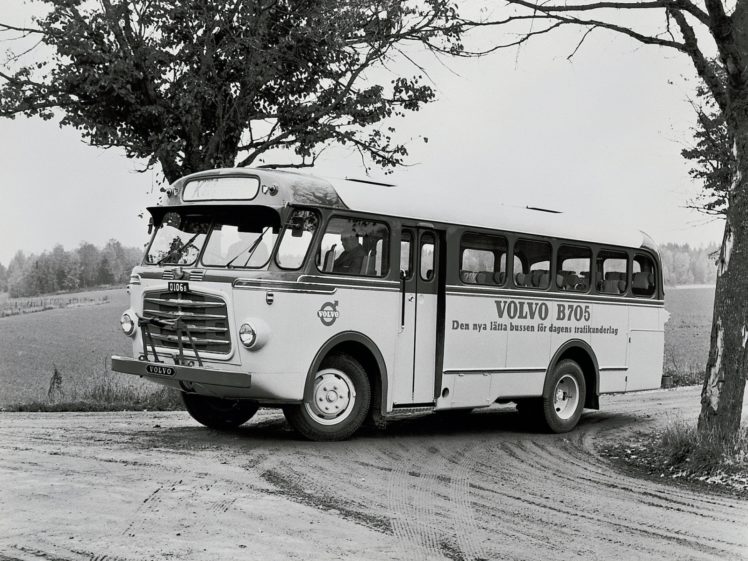 1958, Volvo, B705, Bus, Transport, Retro HD Wallpaper Desktop Background
