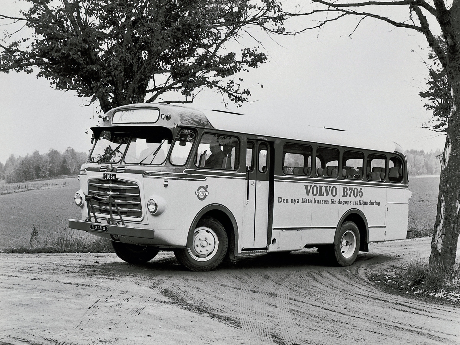 1958, Volvo, B705, Bus, Transport, Retro Wallpaper