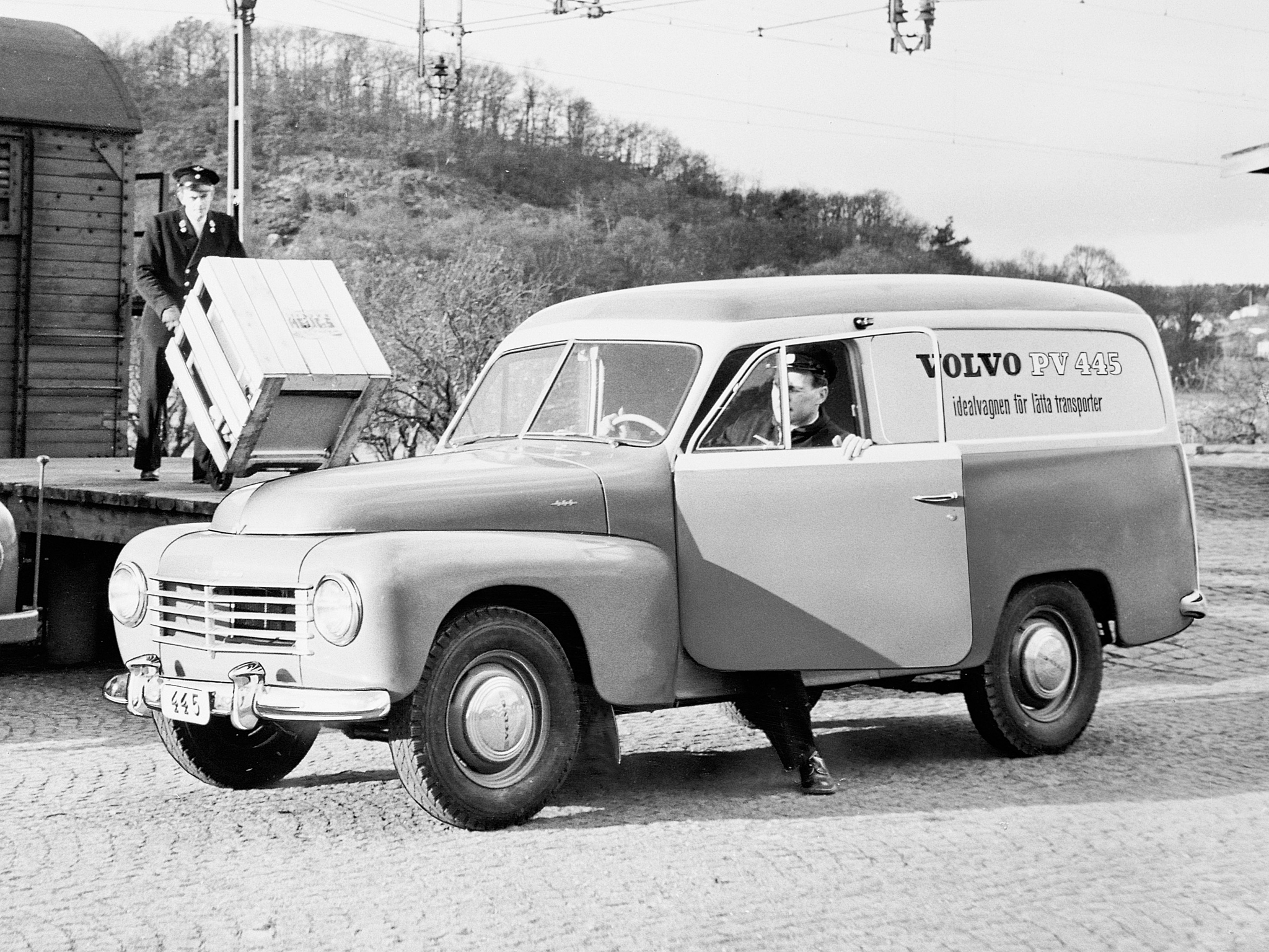 1958, Volvo, Pv445, Ds, Duett, Delivery, Stationwagon, Retro Wallpaper