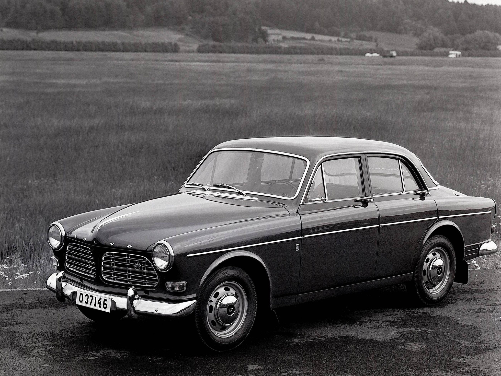 1959, Volvo, 122s, P120, Retro Wallpaper