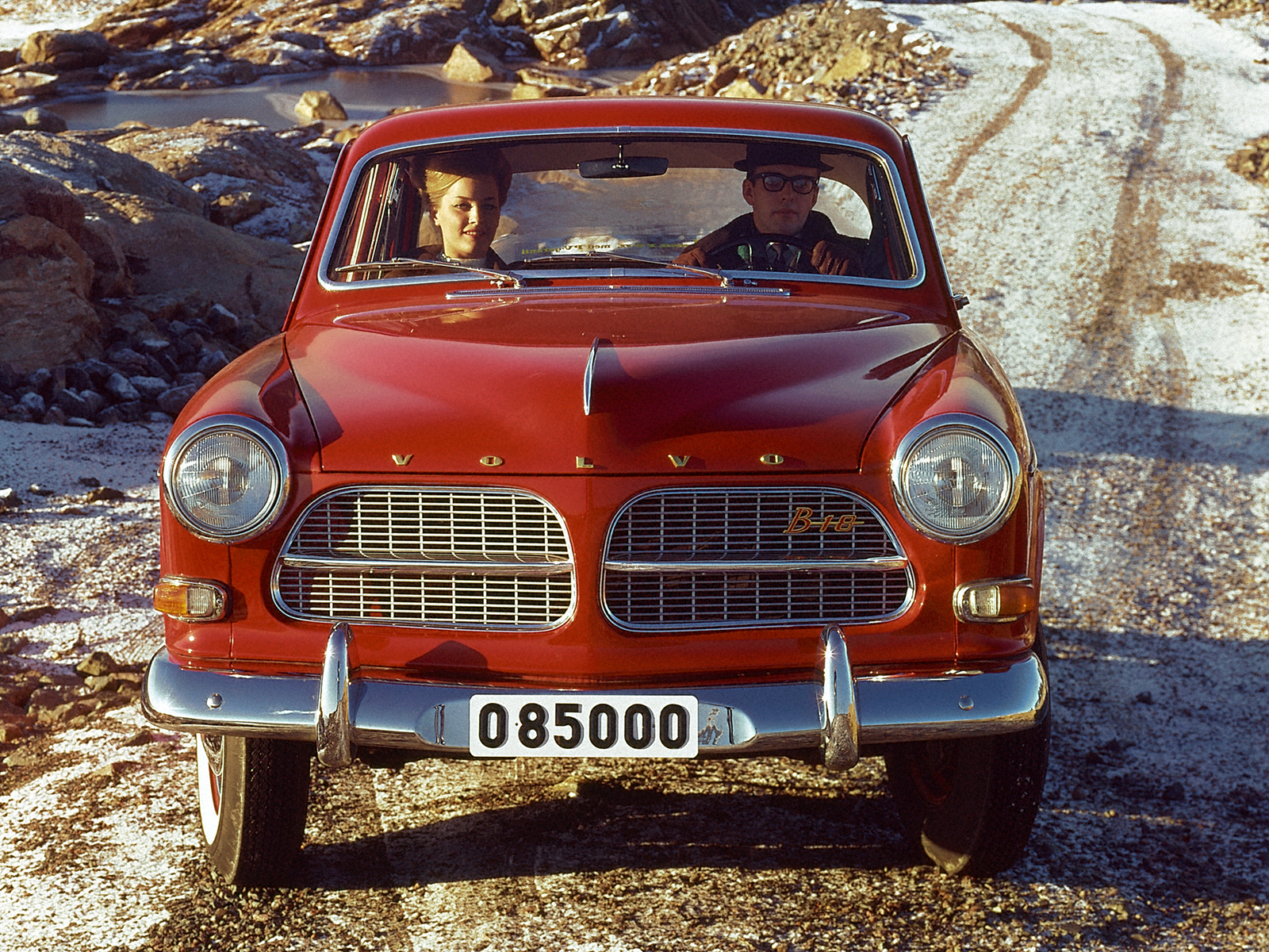 1959, Volvo, 122s, P120, Retro Wallpaper