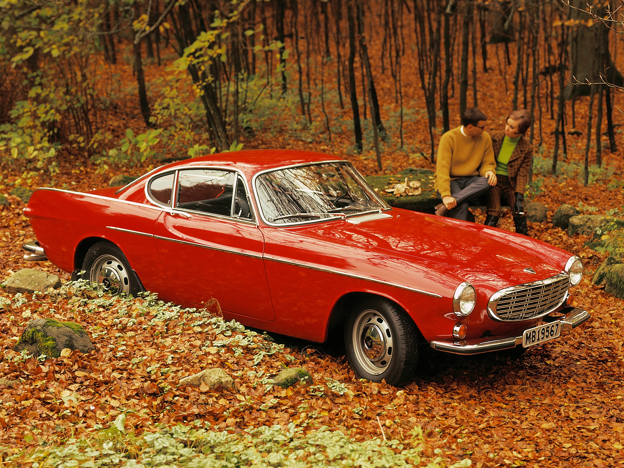 1961, Volvo, P1800, Classic, Autumn Wallpaper