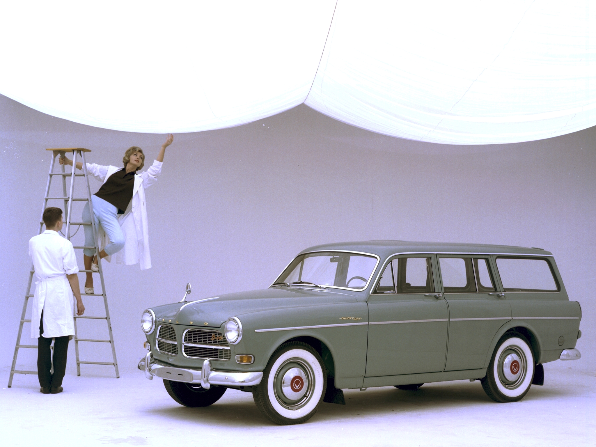 1962, Volvo, 221, P220, Stationwagon, Classic Wallpaper