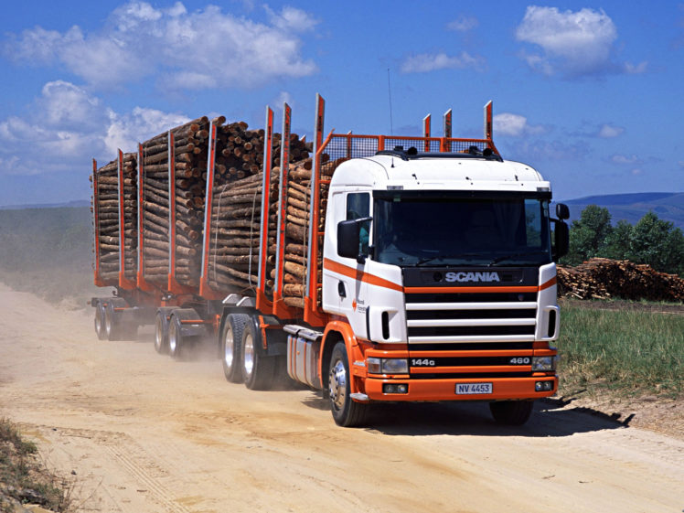 1995, Scania, 144g, 460, 6×4, Timber, Truck, Za spec, Semi, Tractor HD Wallpaper Desktop Background