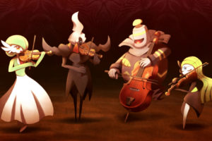 pokemon, Darkrai, Dusknoir, Gardevoir, Instrument, Meloetta, Pokemon, Ribero, Violin