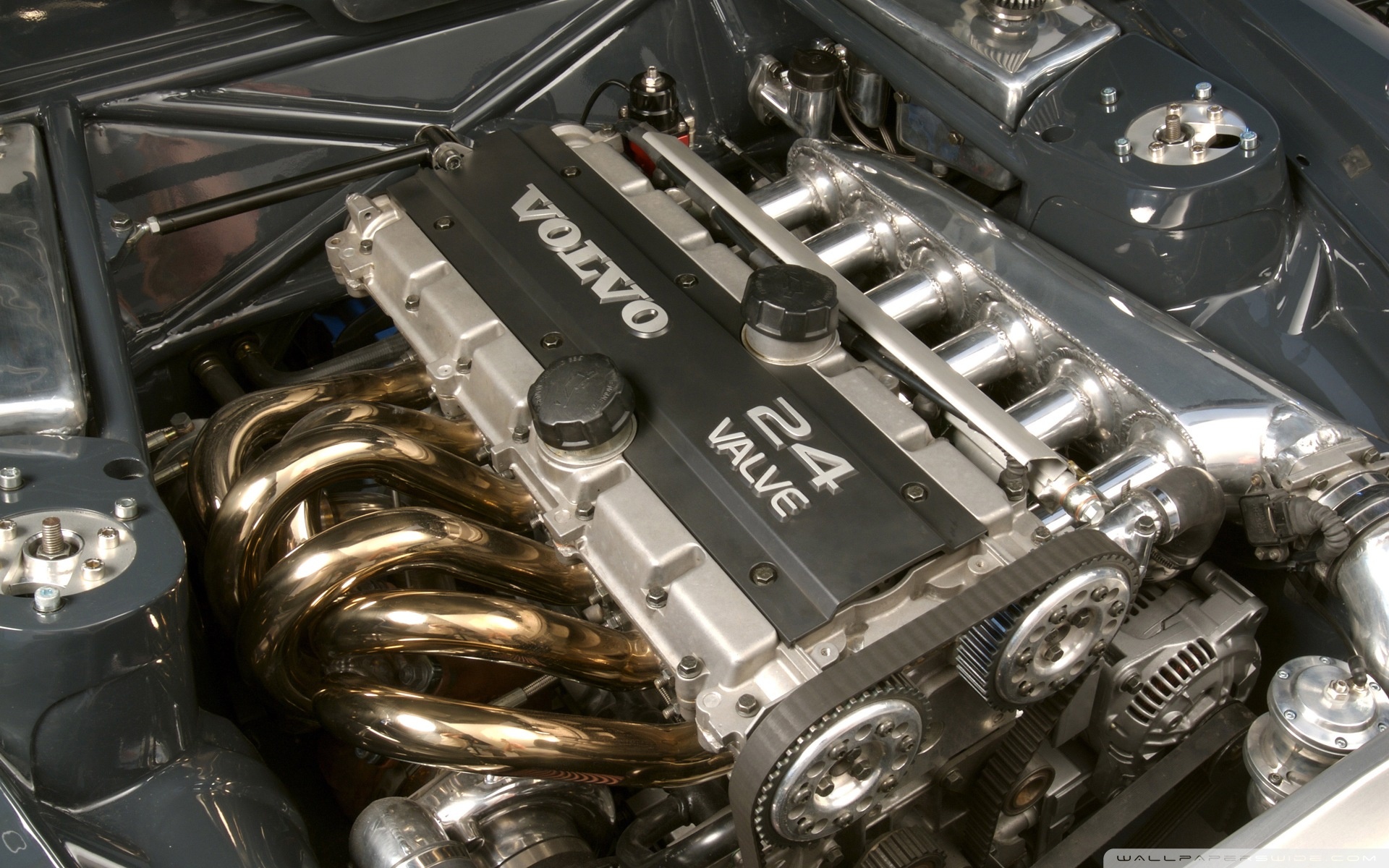 engine, Volvo, Inline, Six, Cylinder, Engine, Turbocharged, Engine Wallpaper