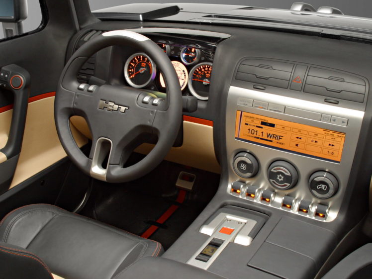 2004, Hummer, H3t, Concept, 4×4, Suv, H 3, Pickup, Interior HD Wallpaper Desktop Background