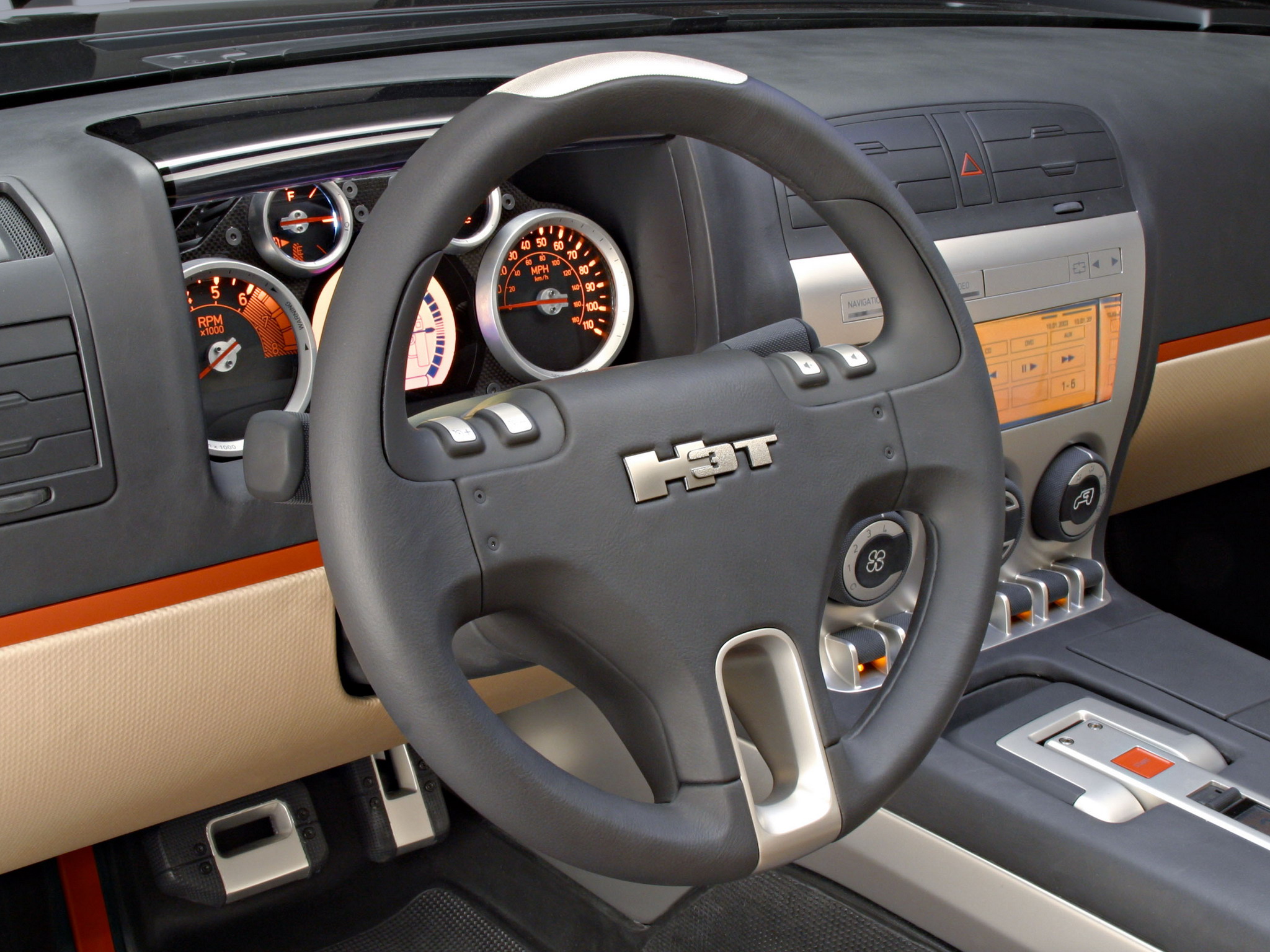 2004, Hummer, H3t, Concept, 4x4, Suv, H 3, Pickup, Interior Wallpaper