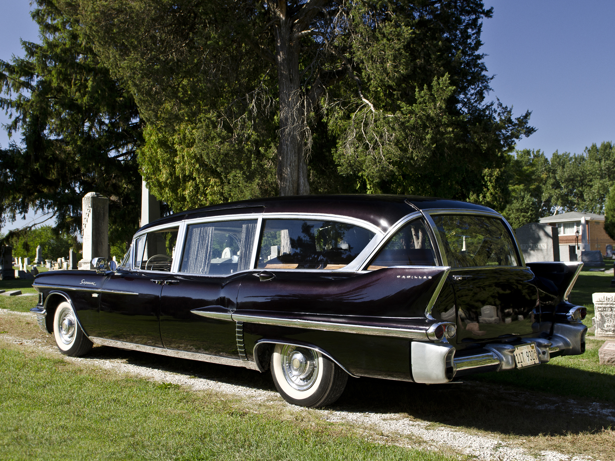 1958, Cadillac, Superior, Beau, Monde, Combination, 8680s, Ambulance, Hearse, Retro, Emergency Wallpaper