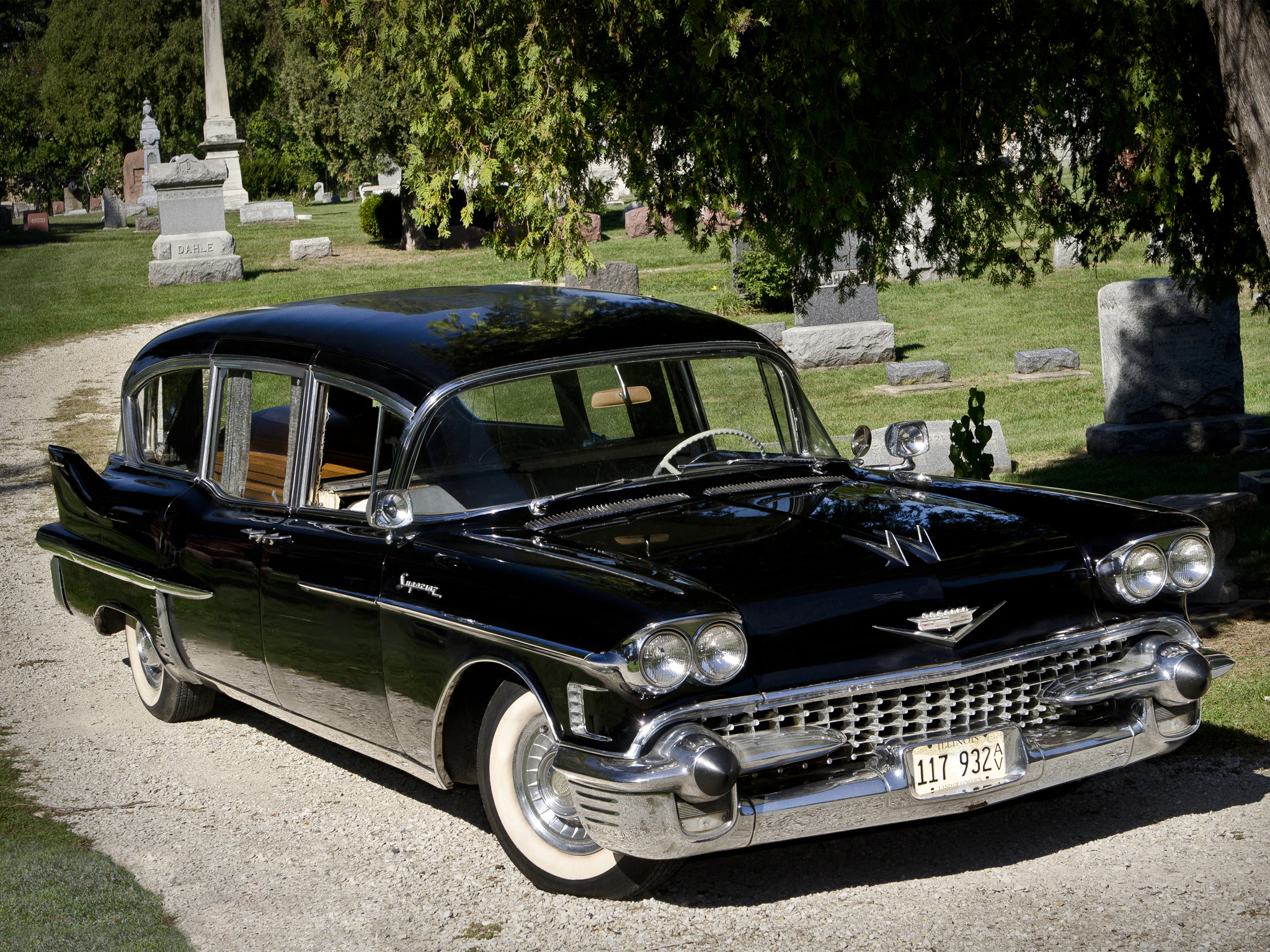 1958, Cadillac, Superior, Beau, Monde, Combination, 8680s, Ambulance, Hurse, Retro Wallpaper