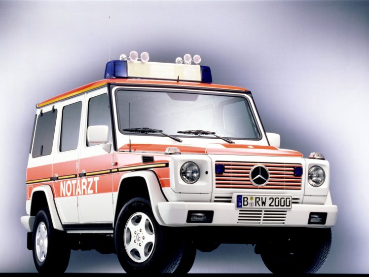 1993, Mercedes, Benz, G klasse, Notarzt, W463, Ambulance, Emergency, Suv, 4×4 HD Wallpaper Desktop Background
