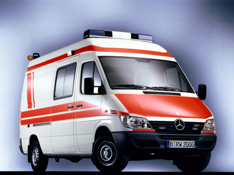 2000, Mercedes, Benz, Sprinter, Ambulance, Emergency HD Wallpaper Desktop Background