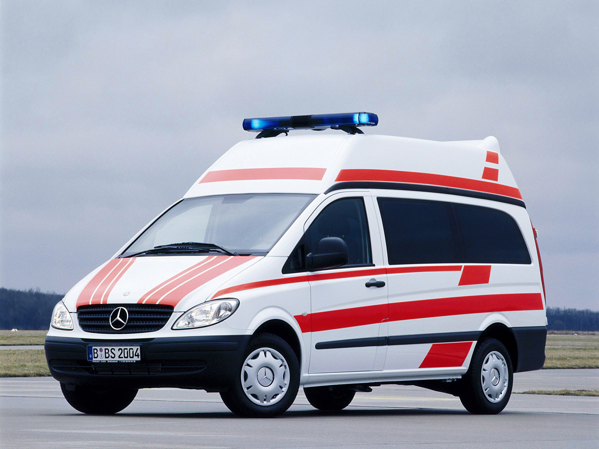 2004, Mercedes, Benz, Vito, Ambulance, W639, Emergency Wallpaper