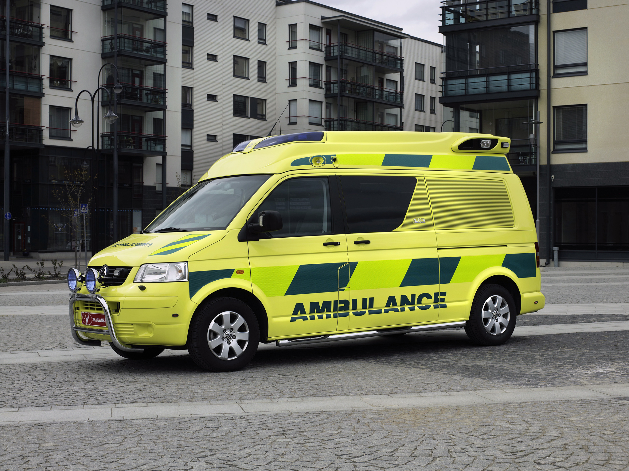 2004, Tamlans, Volkswagen, T5, Ambulance, Emergency Wallpaper