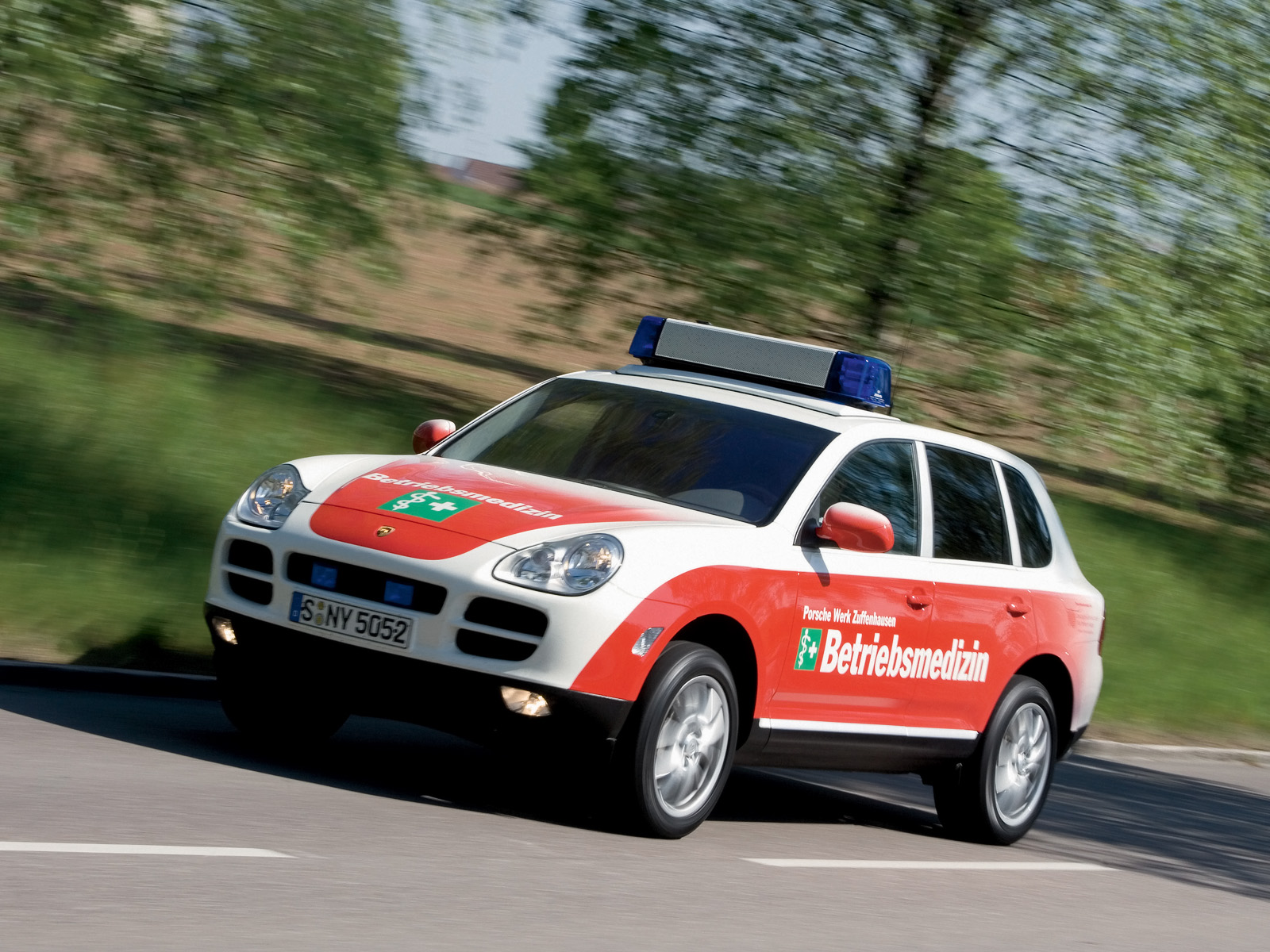 2007, Porsche, Cayenne, Ambulance, 955, Emergency Wallpaper