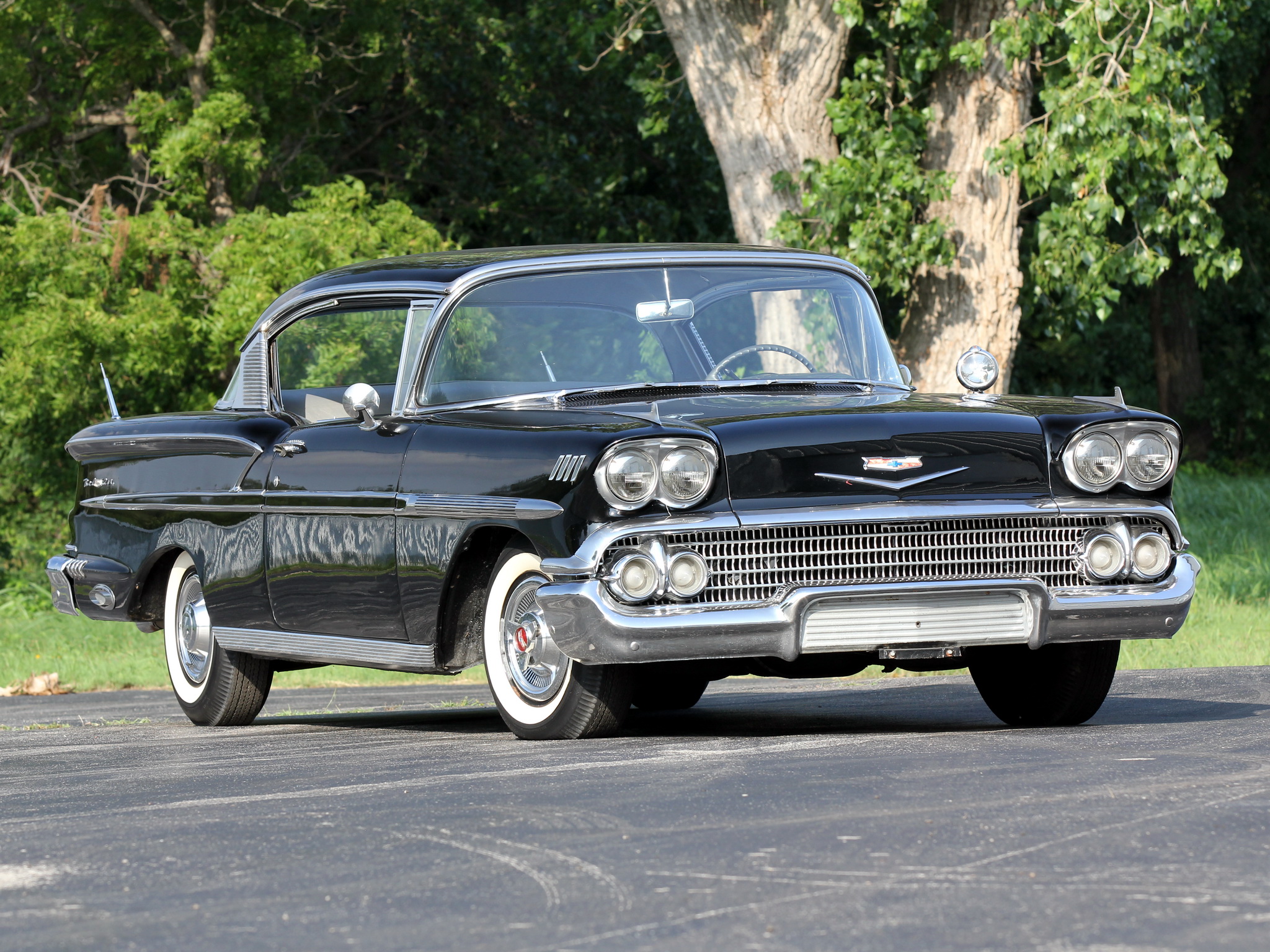 1958, Chevrolet, Bel, Air, Sport, Coupe, Retro Wallpaper