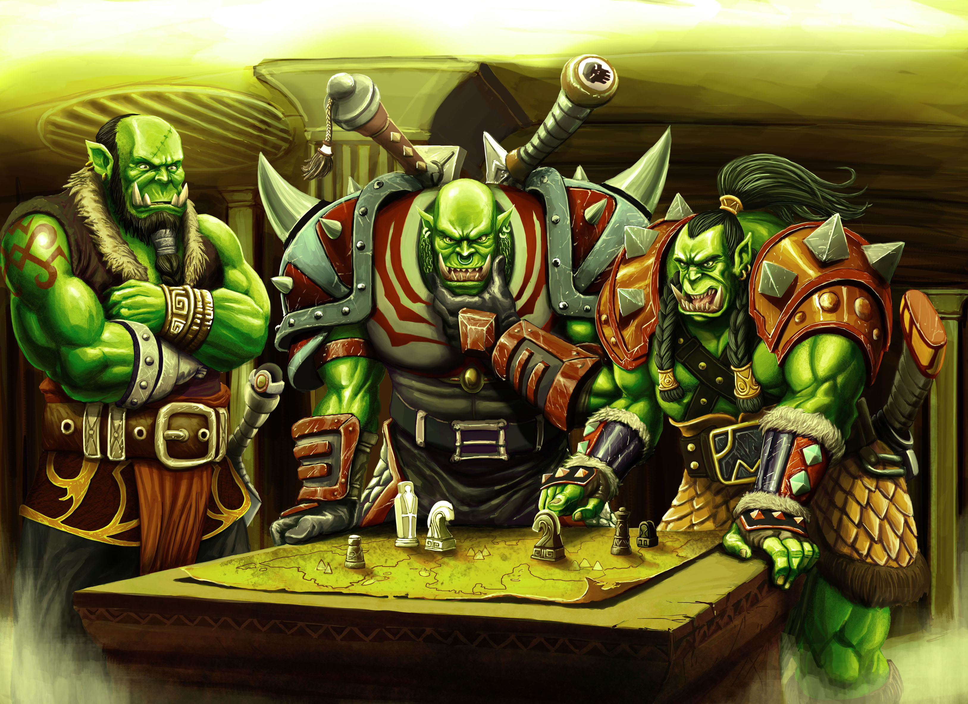 world, Of, Warcraft, Wow, Orc, Warrior, Table, Game, Fantasy Wallpaper