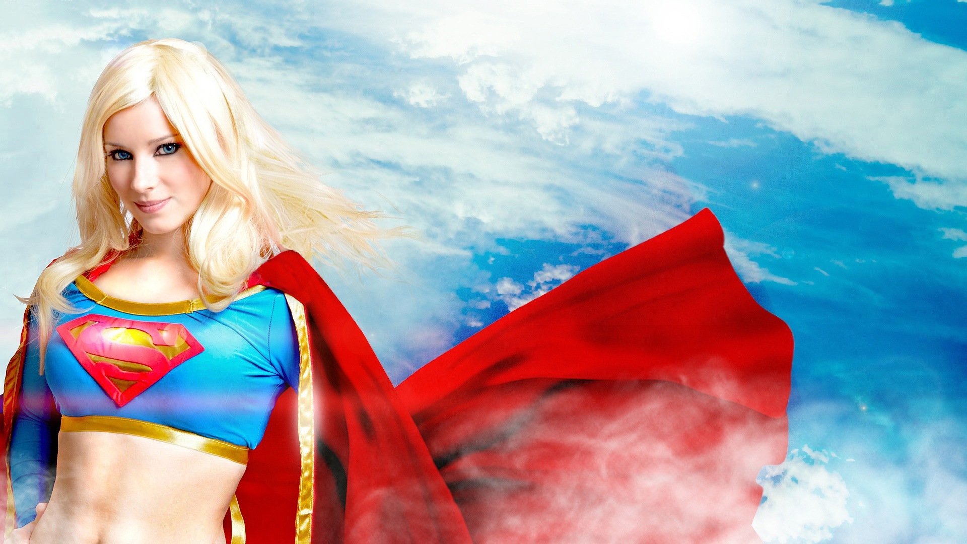 Download hd wallpapers of 151691-supergirl, Superhero, Blonde, Sexy, Babe, ...