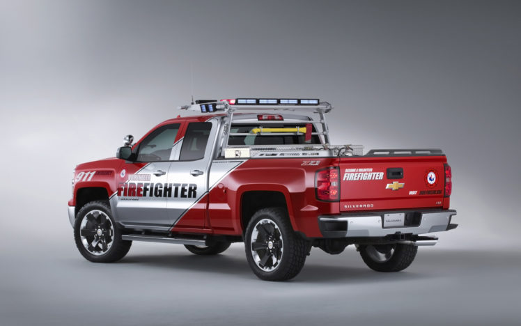 2013, Chevrolet, Silverado, Volunteer, Firefighters, Concept, Firetruck, Pickup, Emergency HD Wallpaper Desktop Background