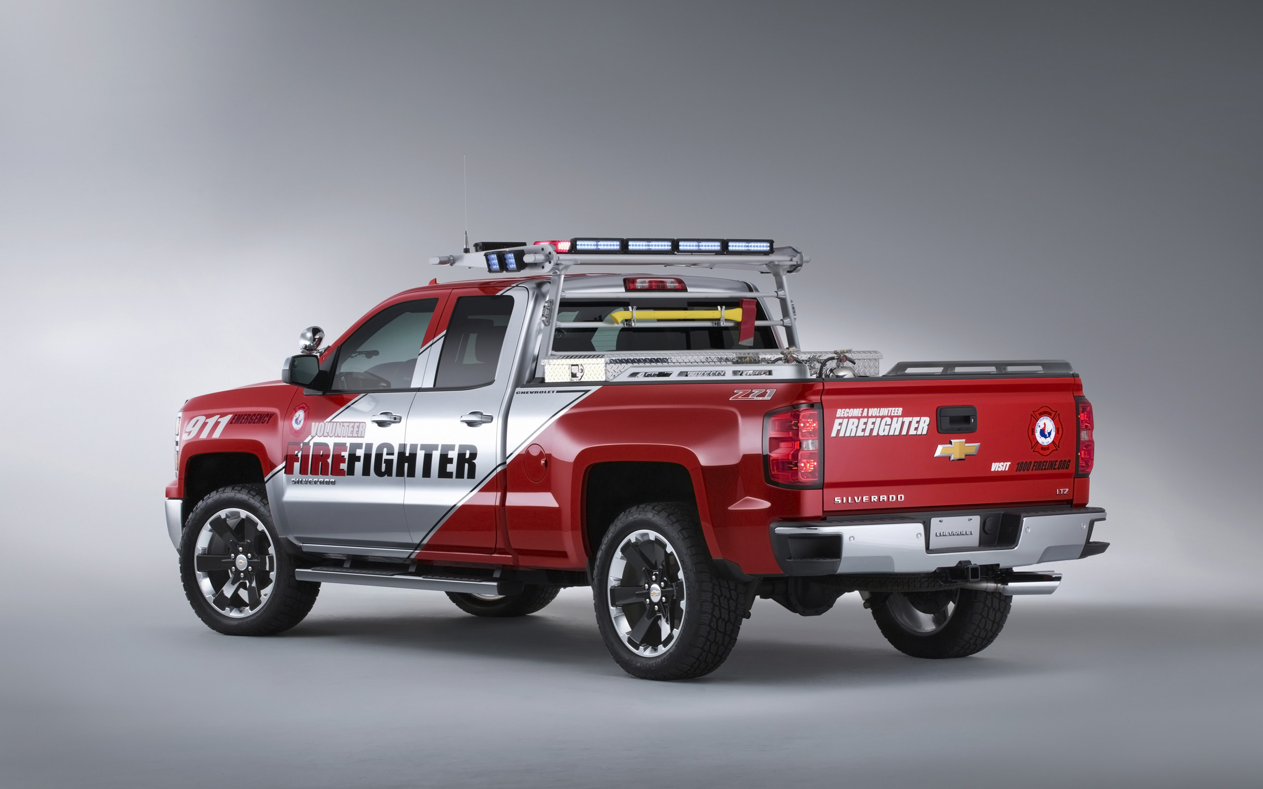 2013, Chevrolet, Silverado, Volunteer, Firefighters, Concept, Firetruck, Pickup, Emergency Wallpaper