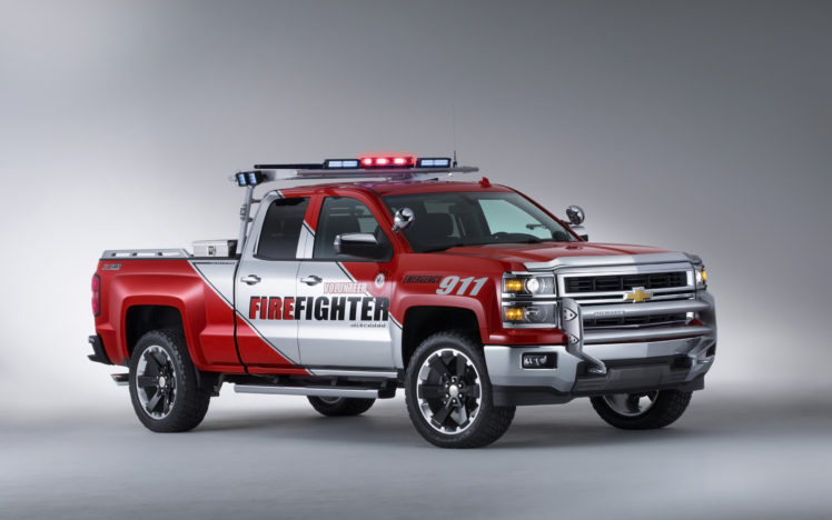 2013, Chevrolet, Silverado, Volunteer, Firefighters, Concept, Firetruck, Pickup, Emergency HD Wallpaper Desktop Background