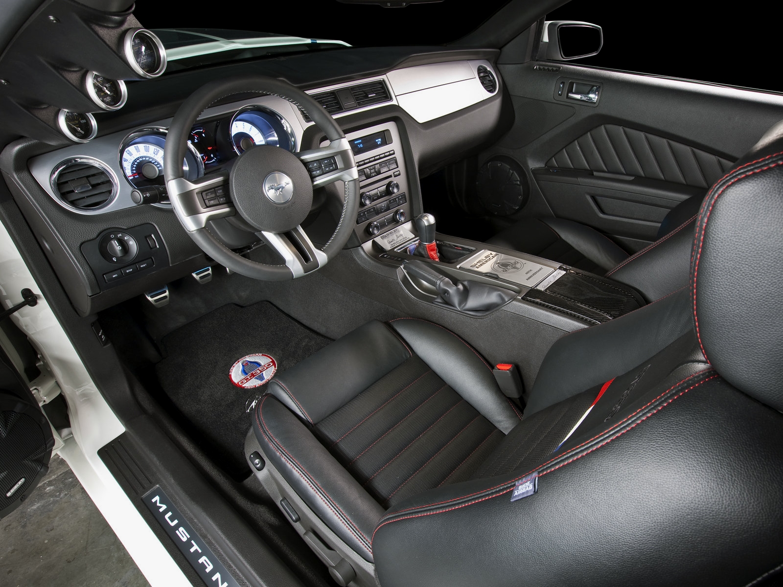 2010, Shelby, Gt350, Ford, Mustang, Muscle, Interior Wallpaper