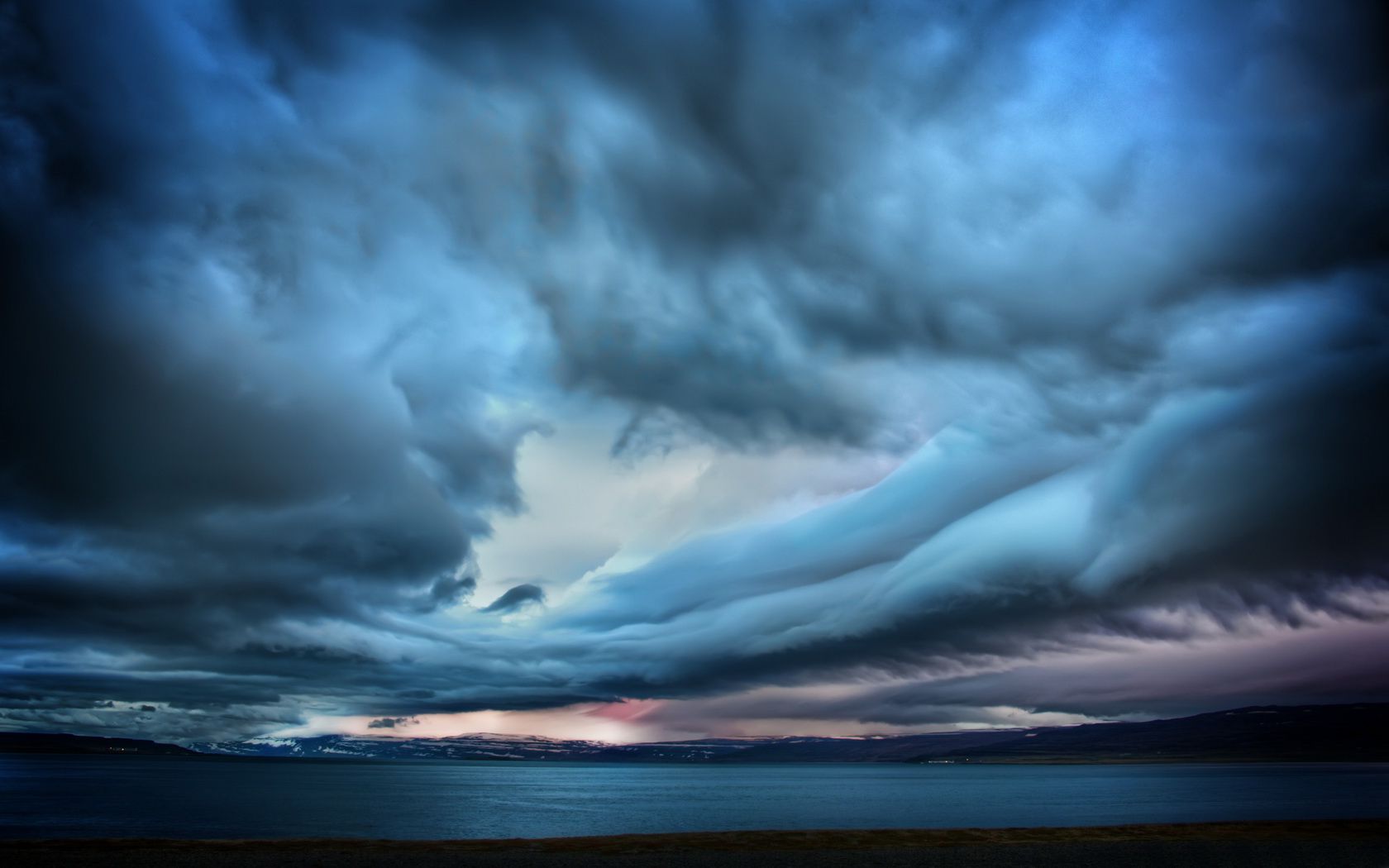 landscape, Stormy, Clouds Wallpaper