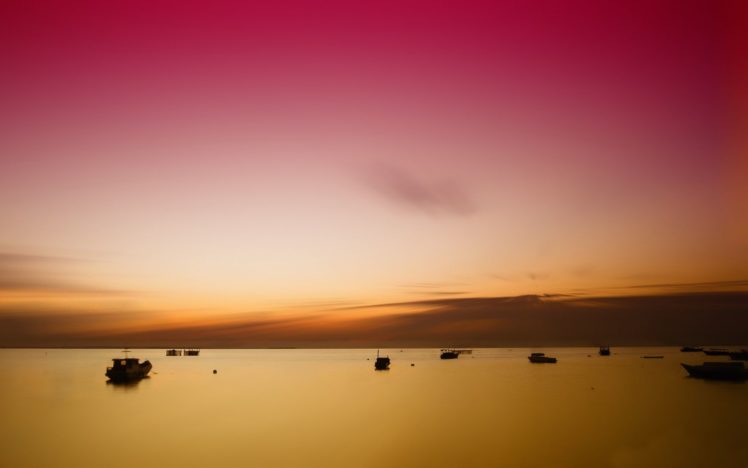 ocean, Sunset, Derawan, Island, East, Borneo, Indonesia HD Wallpaper Desktop Background
