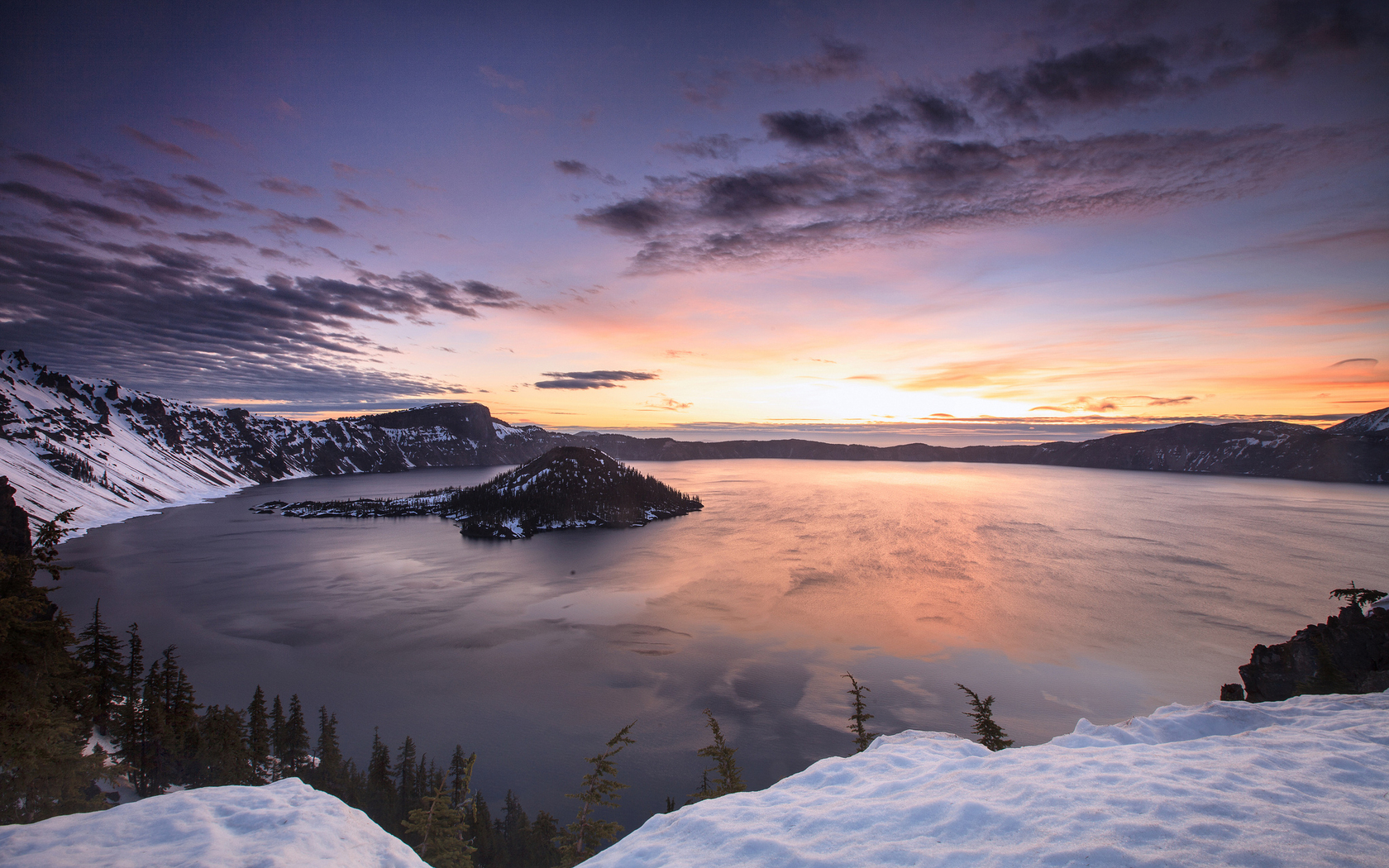 mountains, Lake Wallpaper
