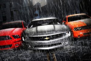 cars, Dodge, Chevrolet, Camaro, Shelby, Mustang