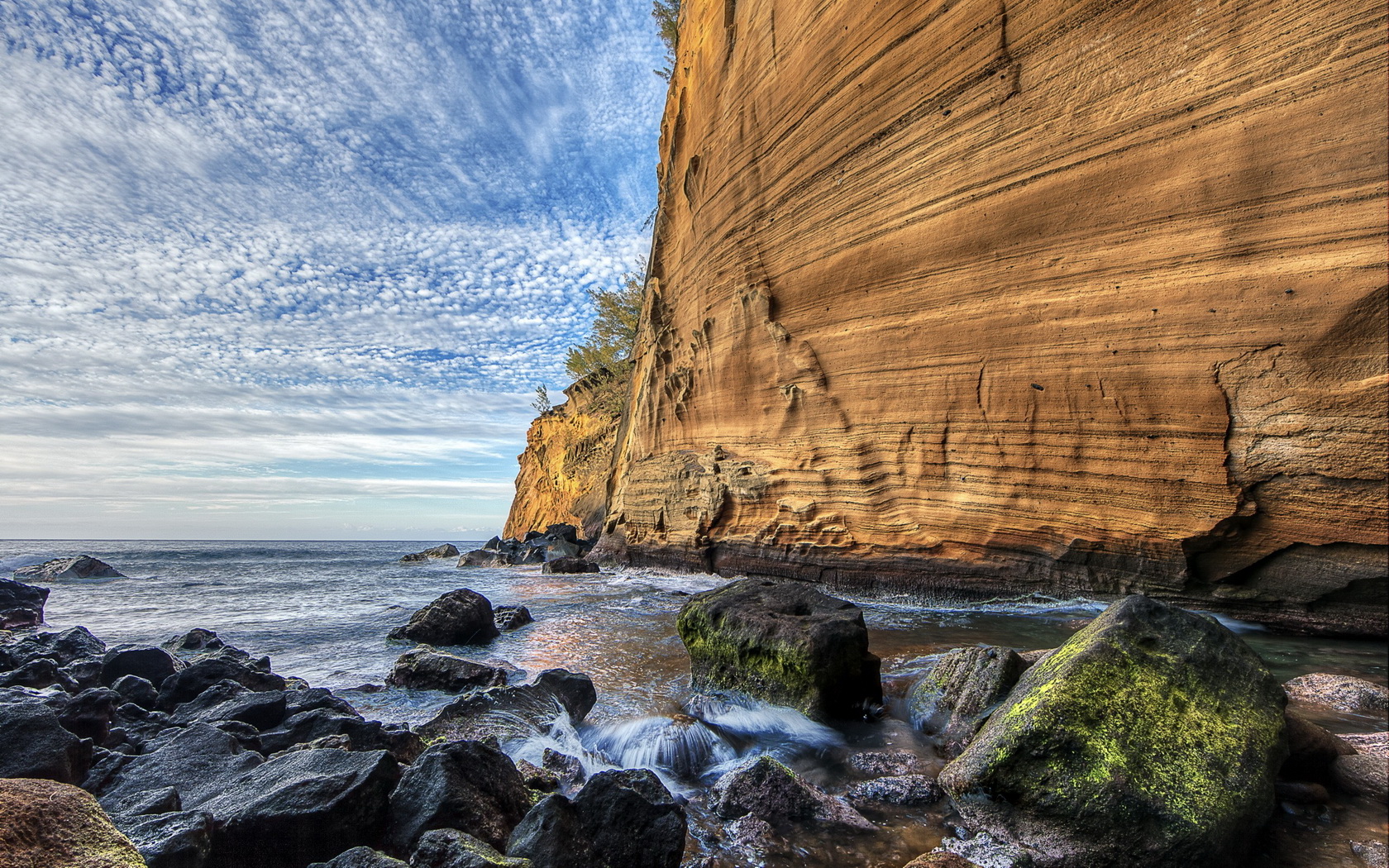 ocean, Clifs Wallpaper