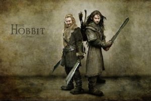 movies, Dwarfs, Journey, The, Hobbit, Arrows, Swordsman, Bow,  weapon , Brothers, Kili