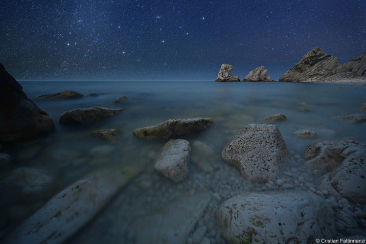 ocean, Stars, Rocks, Stones HD Wallpaper Desktop Background