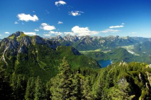 mountains, Alps, Landscape, Lake, Forest