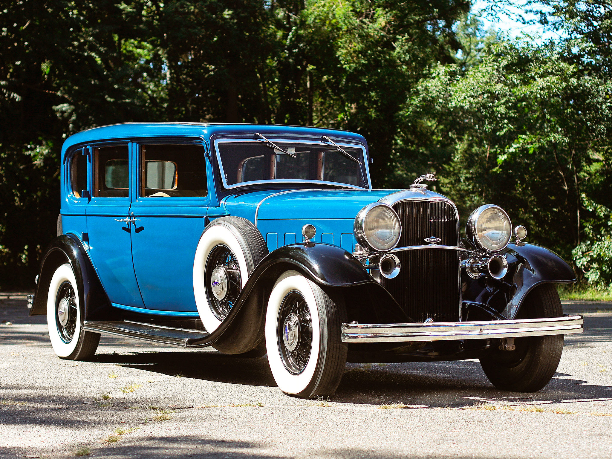 1932, Lincoln, Model kb, 4 door, Sedan, Retro, Luxury Wallpaper