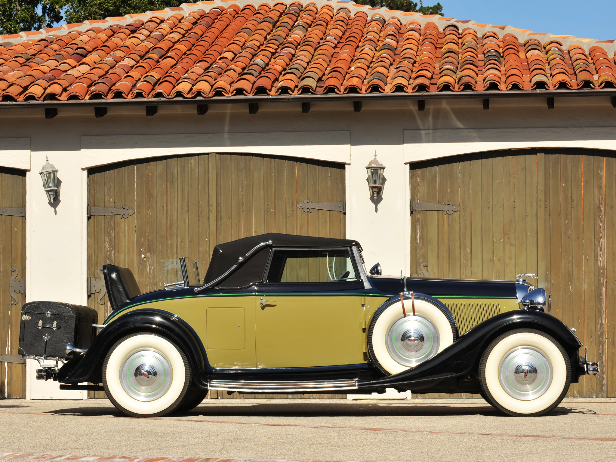 1933, Lincoln, Model ka, Convertible, Roadster, By, Murray, Retro, B w, Luxury, Wheel Wallpaper