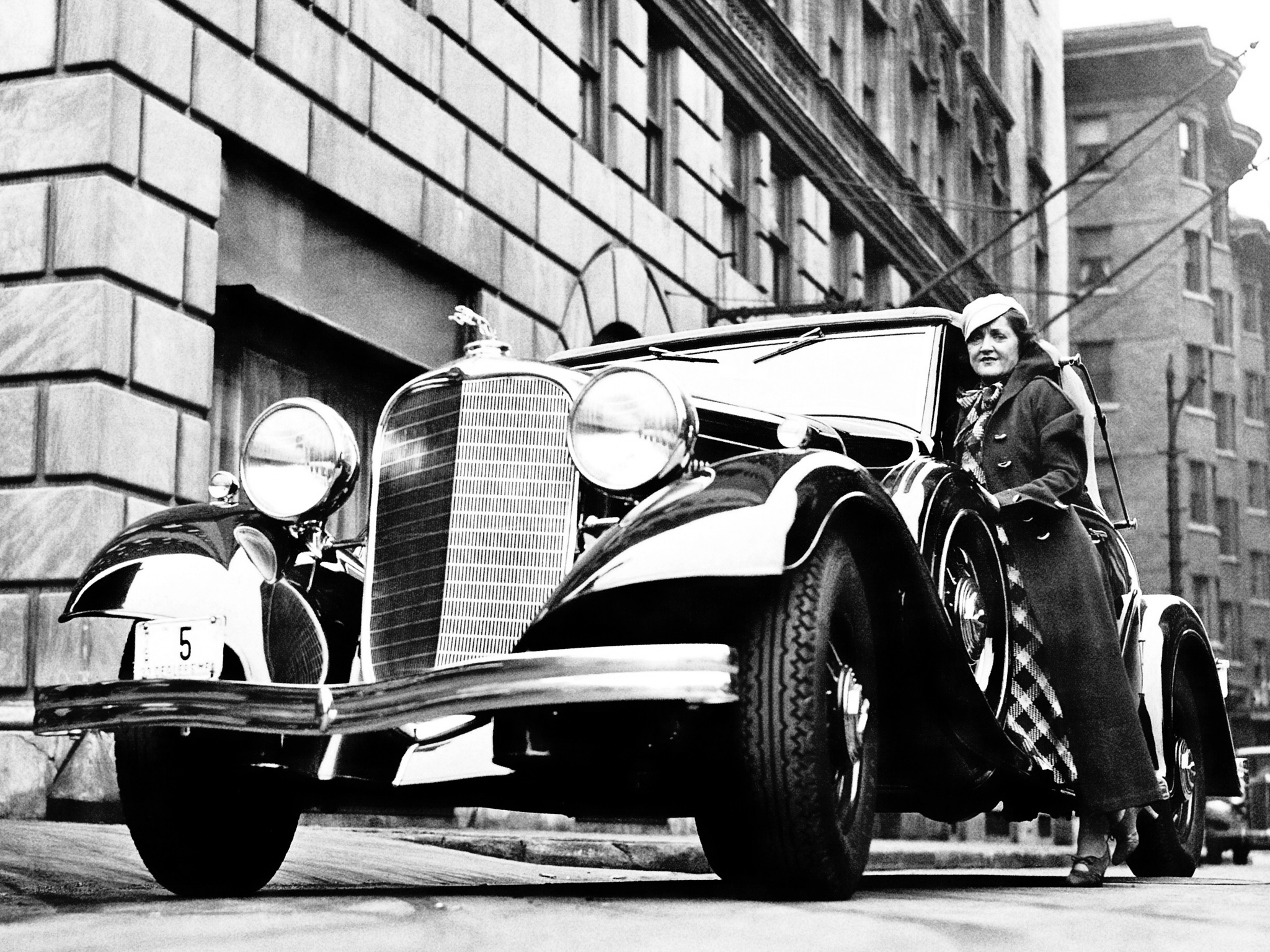 1933, Lincoln, Model ka, Convertible, Roadster, By, Murray, Retro, B w Wallpaper