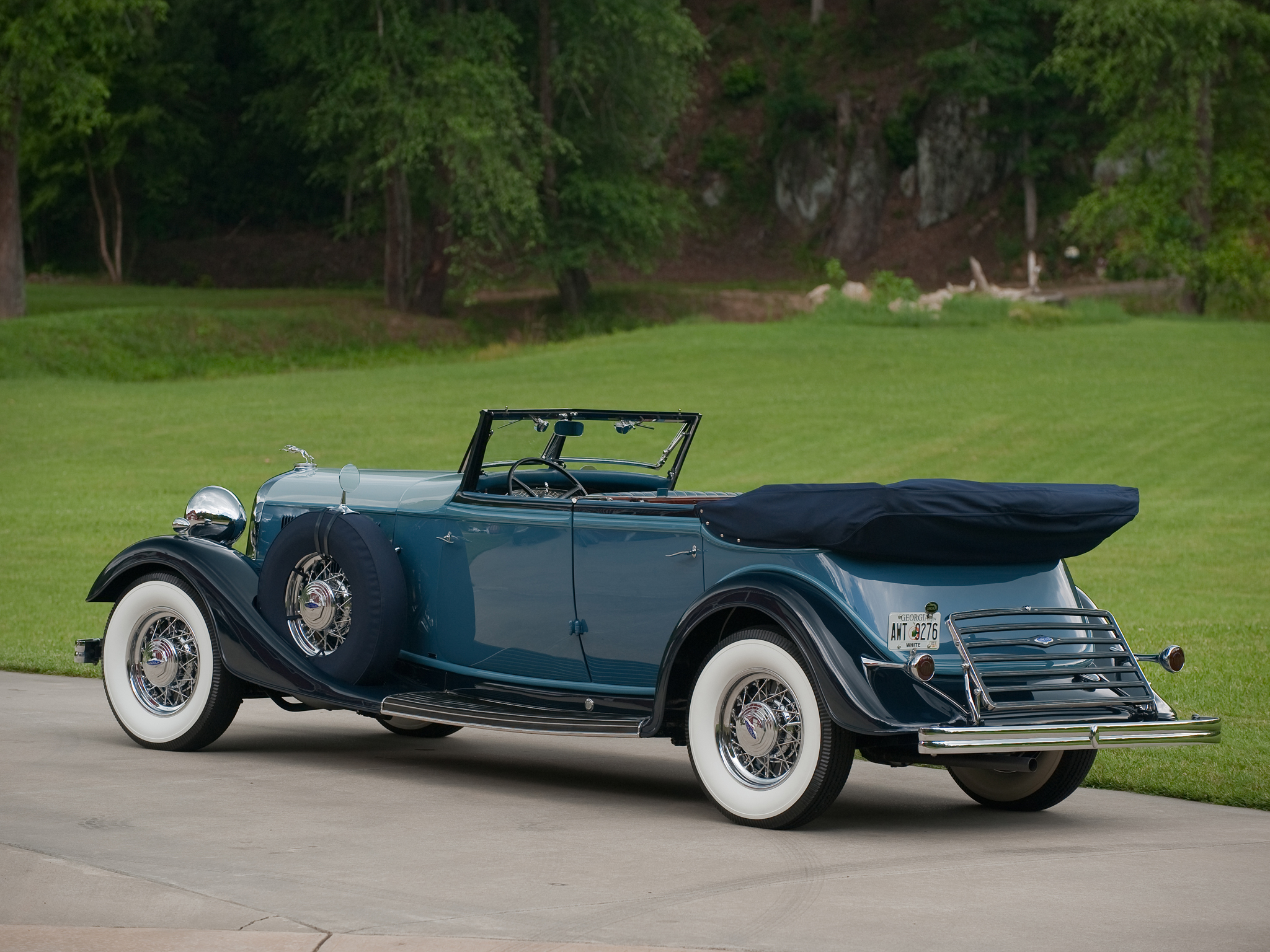 1933, Lincoln, Model ka, Custom, Convertible, Sedan, By, Dietrich, Retro, Luxury Wallpaper