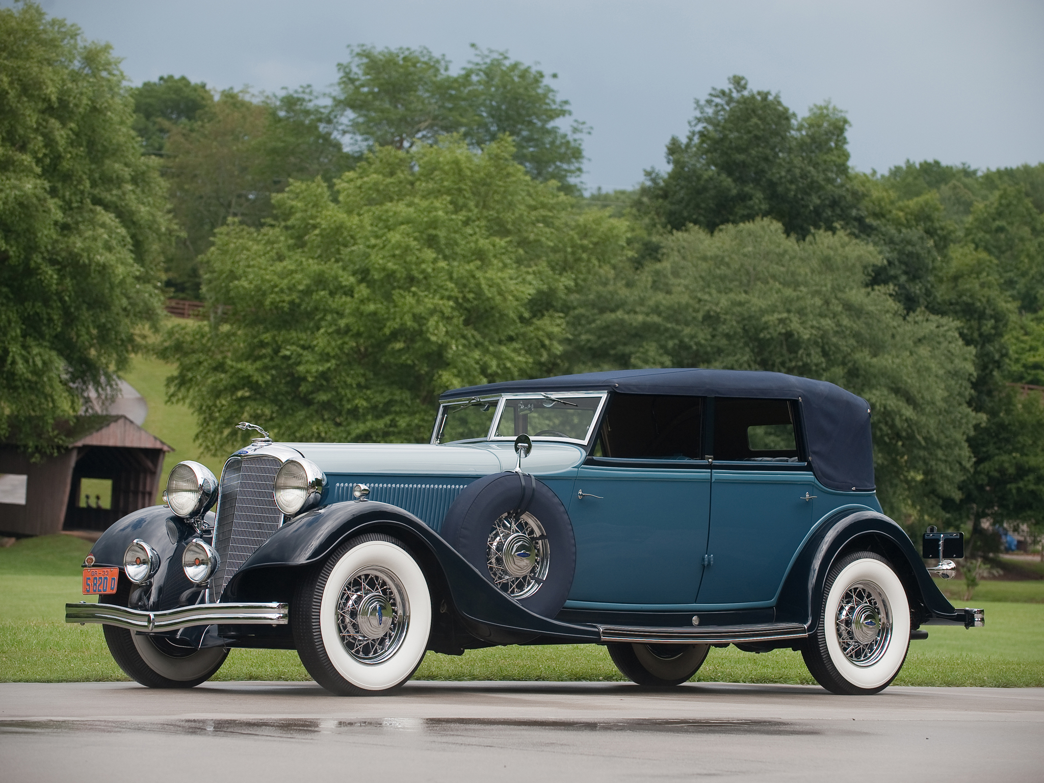 1933, Lincoln, Model ka, Custom, Convertible, Sedan, By, Dietrich, Retro, Luxury Wallpaper