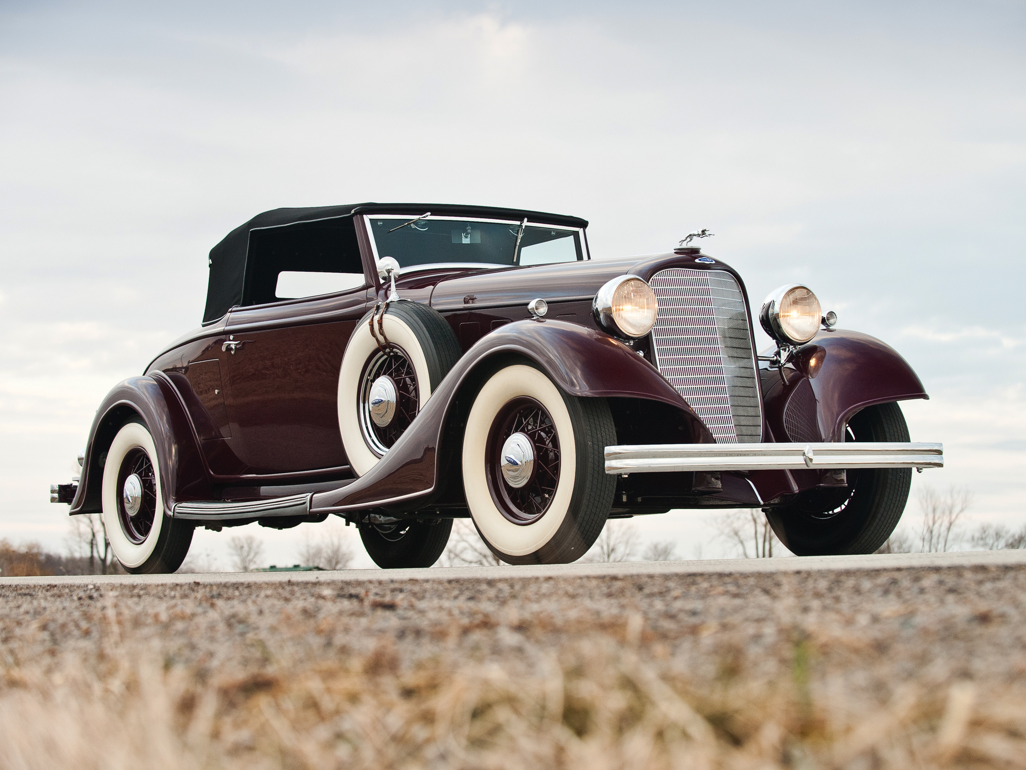 1934, Lincoln, Model ka, Convertible, Roadster, Retro, Luxury, Wheel Wallpaper