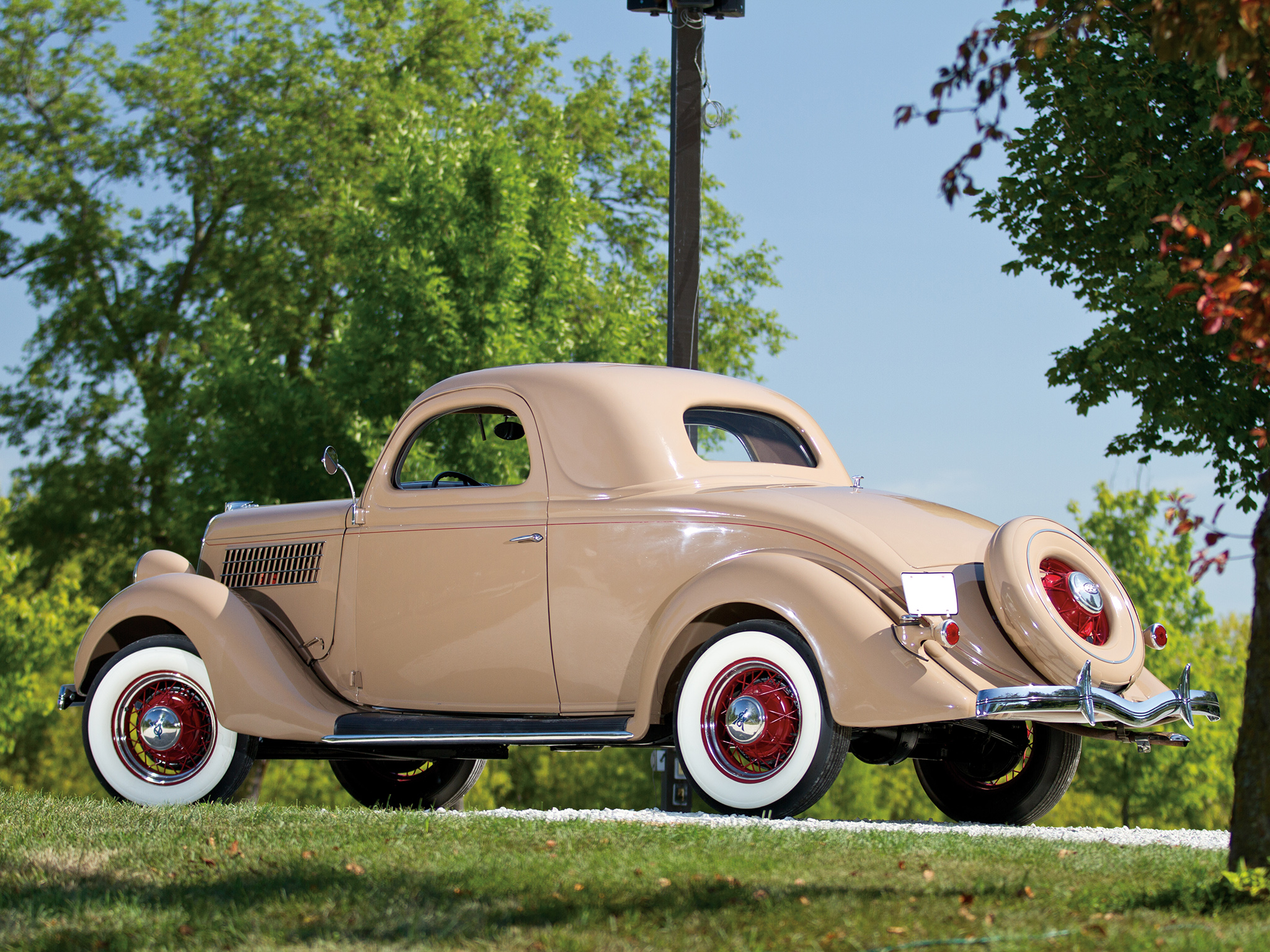1935, Ford, V8, Deluxe, 3 window, Coupe, 48 720, Retro, V 8, Ds Wallpaper