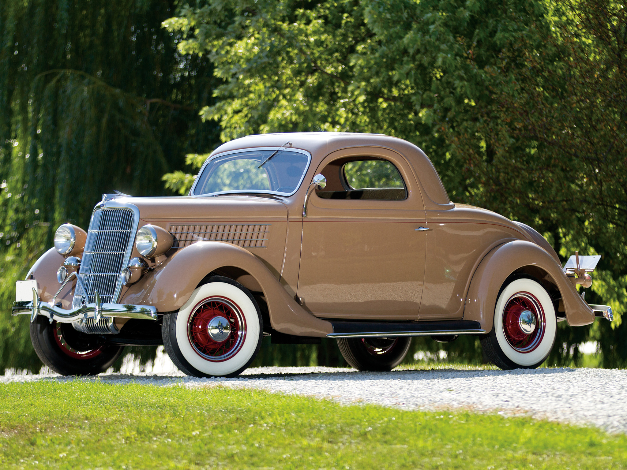 1935, Ford, V8, Deluxe, 3 window, Coupe, 48 720, Retro, V 8, Dd Wallpaper