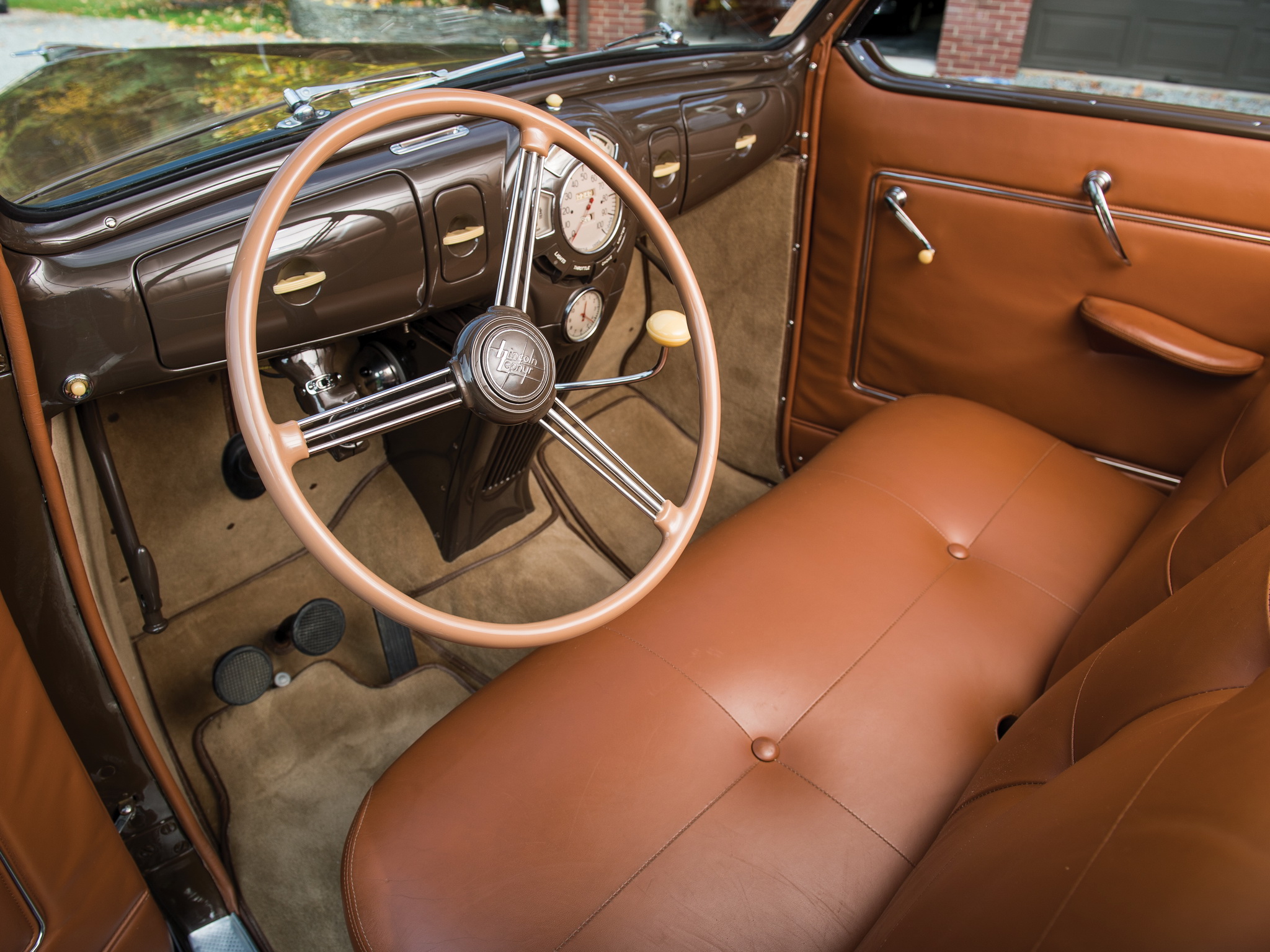 1938, Lincoln, Zephyr, Convertible, Coupe, Retro, Interior Wallpaper