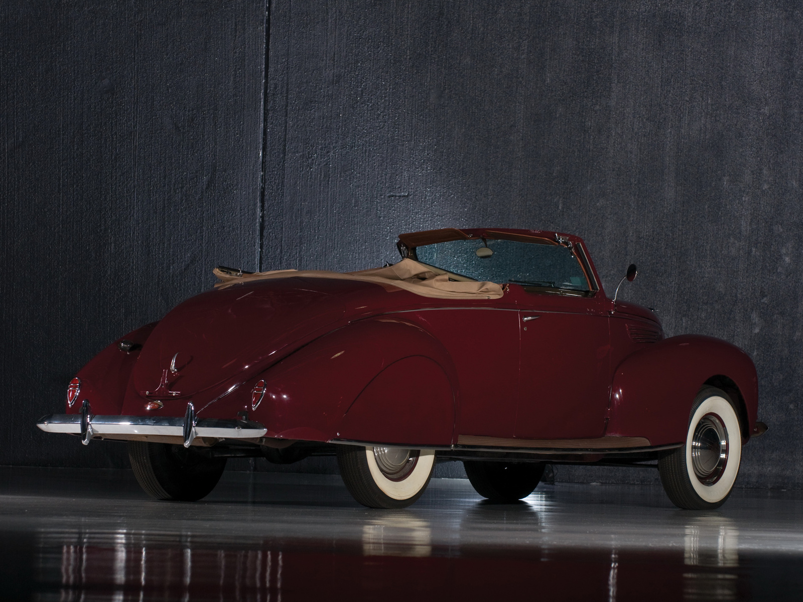1938, Lincoln, Zephyr, Convertible, Coupe, Retro Wallpaper